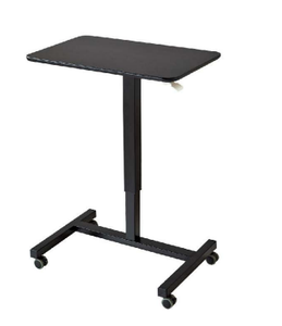 Pneumatisch Mobiel Bureau Overbed Laptop Tafel <span class=keywords><strong>Computer</strong></span> Kar Afsluitbare Wielen Gas-Veer Hoogte Verstelbaar Zitten Om Te Staan Bureau - Product Image 6