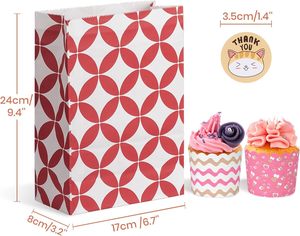 Custom Printed Long Sandwich Cookies <b>Bread</b> <b>Bag</b> Brown White Black Kraft Paper French Bakery <b>Bread</b> Toast <b>Bags</b> for Donut Muffins - Product Image 2