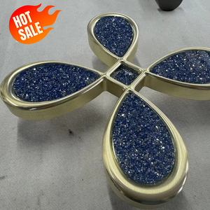 <span class=keywords><strong>Poignée</strong></span> de <span class=keywords><strong>porte</strong></span> en verre cristal bleu diamant de luxe sur mesure haut de gamme pour hôtel cinq étoiles, villa, <span class=keywords><strong>porte</strong></span> <span class=keywords><strong>extérieure</strong></span> en aluminium, <span class=keywords><strong>poignée</strong></span> longue - Product Image 3