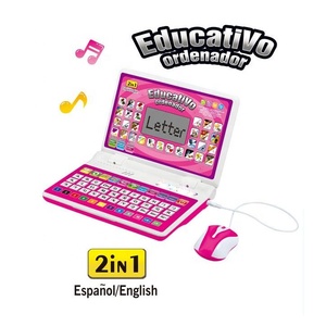 Trẻ Em Song Ngữ Tiếng Anh Và Tây Ban Nha Giáo Dục Học Tập Máy Đồ Chơi Đa Chức Năng Máy Tính Máy Tính Xách Tay Học Tập Đồ Chơi Với Âm Nhạc - Product Image 4