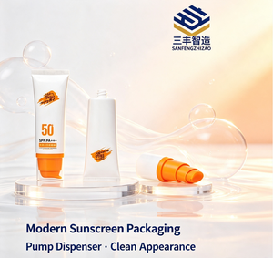 White Oval Plastic Cosmetic Tube With Pump Cap Custom Logo PP Material For Sunscreen And Foundation Packaging - Product Image 5