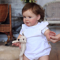 Poupée bébé reborn de 24 pouces, fille en bas âge, Zoe, peau 3D, haute qualité, déjà peinte à la main, poupée artisanale, cadeau de Noël, jouet M036