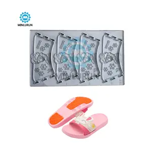 1 Mould 4 Pairs Pvc Rubber Strap Upper Silicon Aluminum For Injection Machine China Spplier Jieyang Shoe Factory Kids Design