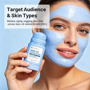 <span class=keywords><strong>Masque</strong></span> en argile professionnel OEM GHK-Cu au peptide de cuivre bleu, anti-rides, raffermissant, pour peaux matures, produits de beauté - Product Image 3