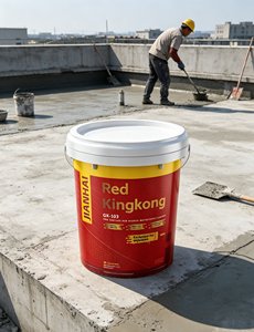 Revestimiento Impermeable Elastomérico de Caucho GX-103 Red King Kong <span class=keywords><strong>para</strong></span> <span class=keywords><strong>Techos</strong></span> Planos de Hormigón en Almacenes y Terrazas, <span class=keywords><strong>Membrana</strong></span> Líquida con Certificación CE - Product Image 1