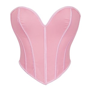 Top <span class=keywords><strong>Corsetto</strong></span> Bustier da Donna in <span class=keywords><strong>Maglia</strong></span> Bianca all'Ingrosso - Product Image 3