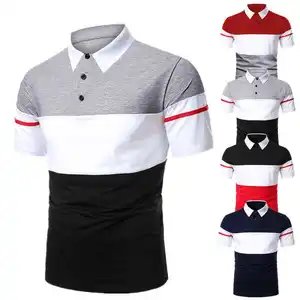 Venta al por mayor de nuevos polos de hombre de alta calidad de paneles superiores europeos y americanos, camisetas de hombre de talla grande para hombre