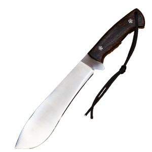 Cuchillo de Bolsillo Táctico Recto de Acero Inoxidable de Alta Calidad con Mango de Madera G10 y Funda de Plástico para Supervivencia al Aire Libre - Product Image 1
