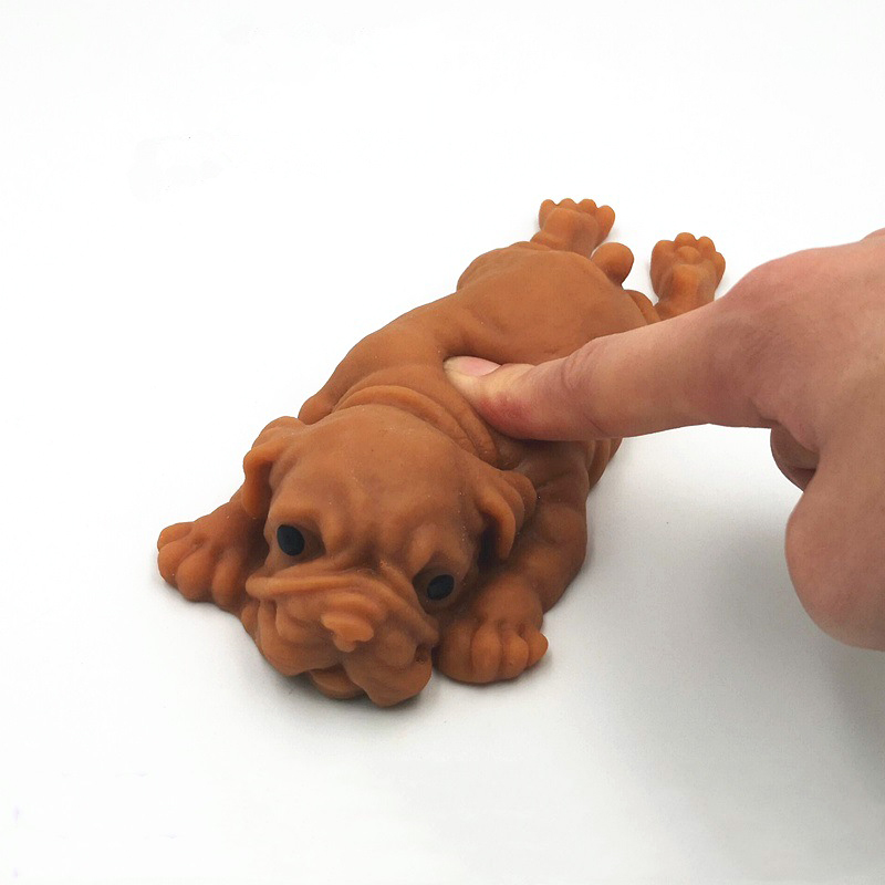 Имитация зажима симпатичный питомец Лежащая грязная собака липкая вентиляция сжимаемая игрушка для взрослых
