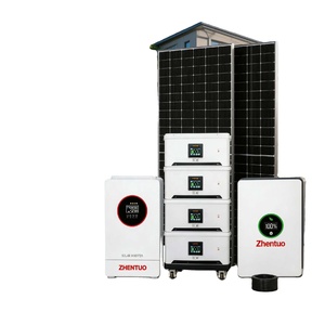 Système <span class=keywords><strong>solaire</strong></span> hors réseau complet de 10 kW avec contrôleur MPPT, batterie au lithium Lifepo4, onduleur à onde sinusoïdale pure pour usage domestique - Product Image 1