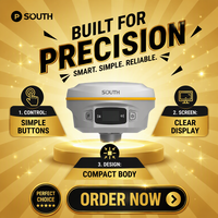 Récepteur GNSS RTK SOUTH INNO3 1898 canaux, positionnement visuel laser, repérage AR, équipement de topographie pour modélisation 3D
