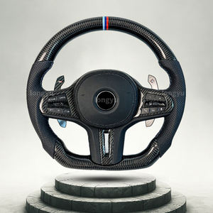 Volante de fibra de carbono de carrera para <span class=keywords><strong>BMW</strong></span> F30 F30 <span class=keywords><strong>F</strong></span> 30 F80m3 M3f80 316 <span class=keywords><strong>318</strong></span> 320 328 330 335 340 Ci Ti I D 323i 325i 328i 330i - Product Image 1