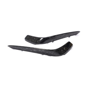 2 unids/set de fibra de carbono/faro antiniebla delantero de carbono forjado, adornos de guarnición de cejas para mercedes-benz Clase C W205 <span class=keywords><strong>C63</strong></span> <span class=keywords><strong>AMG</strong></span> 2015 2016 <span class=keywords><strong>2017</strong></span> - Product Image 4