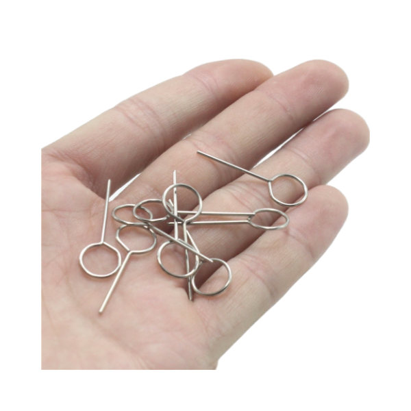 OEM Mini Stainless Steel Retrieve SIM Card Ejector Tool Needle Sim Card Pin for Sumsung Mobile Phone