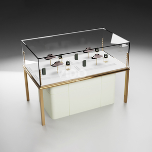 <span class=keywords><strong>Vitrina</strong></span> de Exhibición de Joyería de Vidrio Templado con Iluminación LED para Joyería - Product Image 6