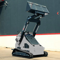 Mini-chargeuse compacte à direction par déplacement (PLC) avec moteur diesel Honda approuvé EPA, la plus petite machine compacte, haute qualité, certifiée CE, vente directe usine