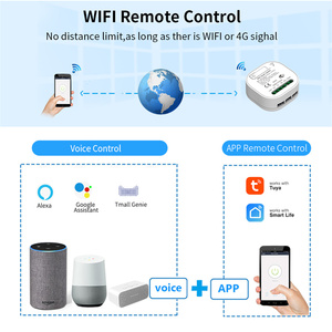 Interruptor Inalámbrico Inteligente Autoalimentado LEDEAST QX302 Tuya, 2 Canales, Resistente al Agua, WiFi y RF433, Sin Necesidad de Cableado - Product Image 4