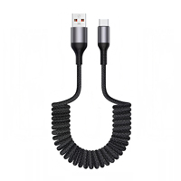 Câble USB-C C-C 100W rétractable de 1,5 m 2026 à charge rapide et CarPlay, en cuivre pur tressé, moulé sur mesure, pour voiture/téléphone