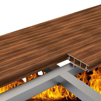 Planches de terrasse en composite WPC imperméables à haute résistance, à grain de bois brossé, à emboîtement, pour terrasse extérieure, balcon