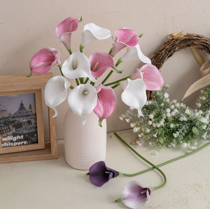 Mini fleurs artificielles <span class=keywords><strong>de</strong></span> calla pour bouquets DIY, décoration <span class=keywords><strong>de</strong></span> table pour la maison, les mariages et les fêtes - Product Image 1
