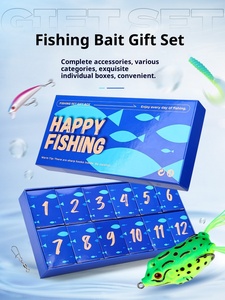 A-Style Holiday Bass Fishing Coffret cadeau Leurre en plastique Appât Minnow Wave VIB Spinner pour la pêche transfrontalière - Product Image 4