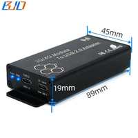 Adaptateur sans fil USB 2.0 Type-A vers Mini PCI-E MPCIe avec support pour 1 carte SIM, 2 antennes et étui de protection pour module modem 4G 3G LTE WWAN