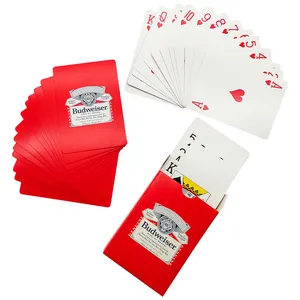 Kualitas Tinggi Standar Personalisasi Kertas Sublimasi Kustom Logo Poker Bermain Kartu Deck