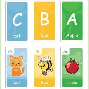 Juguete Educativo Valioso, Tarjetas de Memoria con Letras, Números, Colores y Formas, de Doble Cara, para el Aprendizaje de Niños Pequeños - Product Image 5