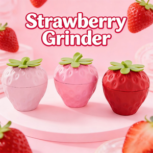 Rukioo New 50mm 3-Piece Strawberry Tobacco <b>Grinder</b> Plastic <b>Herb</b> <b>Grinder</b> with Classic Design for Home & Party Use - Product Image 1