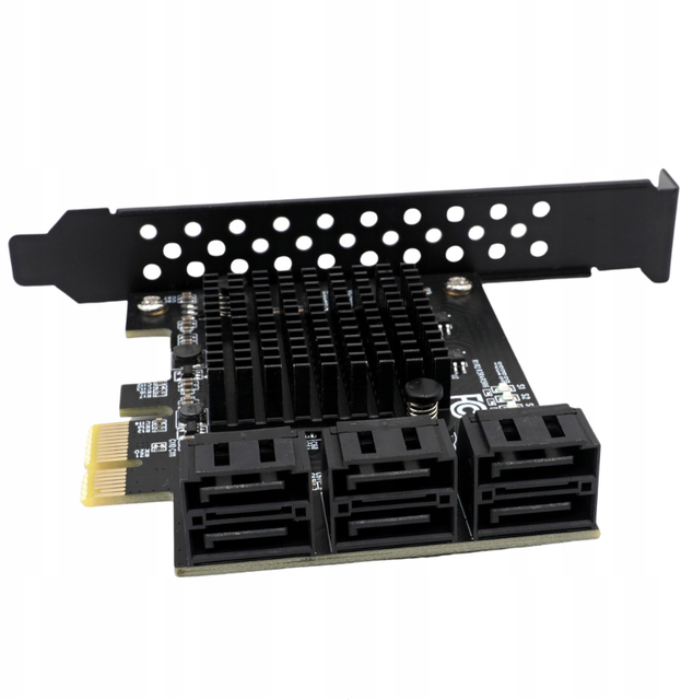 Factory Price Adapter Card for PC PCIe 1X to 6x SATA 3.0 Serial ATA to 6Gb/s High Quality 6Ports SATA Expansion Card