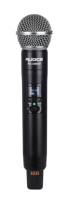Système de micro professionnel sans fil double avec micro-casque et micro-cravate, station de charge métallique, bande UHF, pour KTV et performances en direct