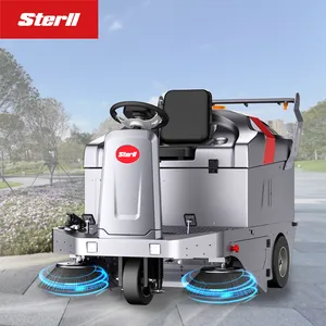 Automatic electric ride on floor scrubber drier popular industrial commercial sweep washing tile floor cleaning machine