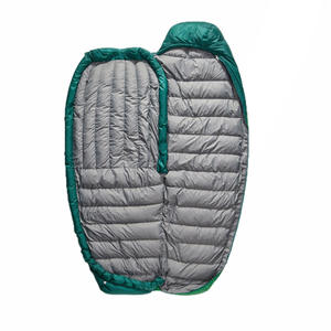 Saco de dormir Woqi Mummy, verde, de nailon, 3 estaciones, longitud estándar, transpirable, relleno de plumón, para adultos - Product Image 5