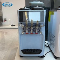 Machine à crème glacée molle commerciale automatique à 3 saveurs avec écran tactile LCD de 10 pouces