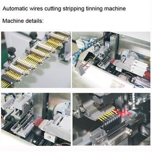 Máquina de inmersión de estaño pelado de torsión de cable de doble cabezal máquina de estañado de dos extremos - Product Image 6