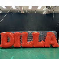 Lettres lumineuses gonflables personnalisées Zhenmei, grandes, avec logo LED, prix d'usine pour les événements et la publicité