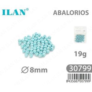 Perline Acriliche Ilan 8mm Azzurro Chiaro 19g - Product Image 1