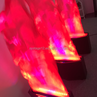 Machine électronique à LED en soie, souffleur de flammes, décoration de Festival, vente en gros, machine à flammes en soie
