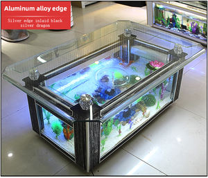 Ultra Wit Ecologisch Glas Aquarium Modern Aquarium Schildpad Tank Voor Woonkamer Sofa Tafelblad Curling Salontafel-Groothandel - Product Image 3