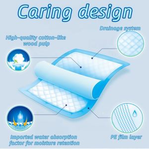 แผ่นซับน้ำ60x90แบบใช้แล้วทิ้งแผ่นรองซับน้ำสำหรับสัตว์เลี้ยงแผ่นซับน้ำสำหรับใช้ในโรงพยาบาลและห้องน้ำบ้าน - Product Image 2