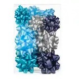 Rubans de luxe en satin pour cadeaux de mariage, couleur unie bleu, argent, violet, décorations d'emballage - Product Image 3