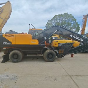 Entrega Rápida, Excavadora Hidráulica de Ruedas Hyundai 210W-9 Usada, 20.5 Toneladas, Equipo Industrial en Venta a Bajo Precio - Product Image 1