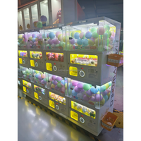 Machine à capsules Gachapon électrique à double couche de 100-120 mm, à monnayeur, avec interface en anglais et garantie d'un an
