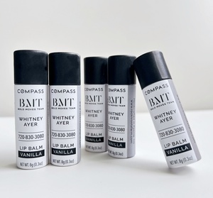 Emballage cosmétique en tube biodégradable et écologique, en carton kraft, type push-up, pour baume à lèvres - Product Image 3
