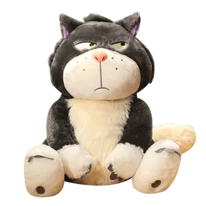 Yangzhou оптовая продажа индивидуальная Милая креативная мягкая плюшевая имитация Lucifa кошка кукла валик эмуляция кошки 3D подушка