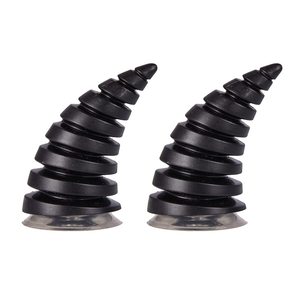 2 Pcs Helmet Devil Horns with Suction Cups Motorcycle Helmet Devil Horn Decoration <b>Car</b> Roof <b>Ornament</b> 3D <b>Car</b> Hood Stickers - Product Image 1
