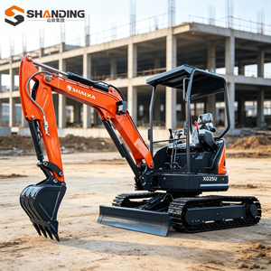 SHANDING Envío Gratuito CE EPA Miniexcavadora Multifunción de 2.5 a 3 Toneladas con Cabina y Motor Kubota, Giro de 360 Grados, Pequeña Excavadora - Product Image 3