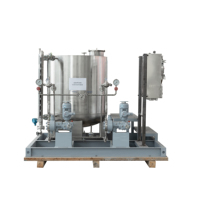 Système de distribution industriel sur skid, réservoir de stockage en acier inoxydable, débit et pression réglables, solution complète