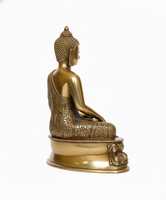 Statuette de Bouddha moderne en laiton, artisanale, en métal, pour la décoration de la maison, la méditation, un cadeau spirituel d'anniversaire