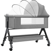 Nouveau Lit Bébé Pliable Design Moderne, Ensembles de Literie, Berceau de Sommeil, Moïse à Balançoire, Lit d'Appoint pour Nouveau-Nné